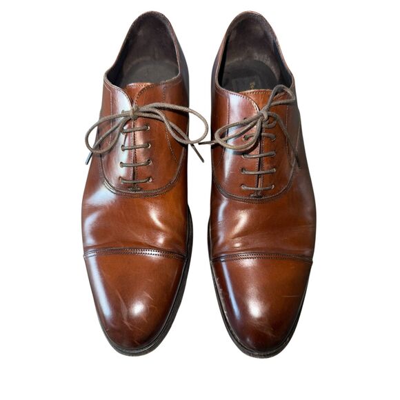 To Boot New York Mens 9.5 Leather Cap Toe Oxford Brown Classy Dress Shoe main image 4